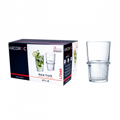 Стакан високий Arcoroc New York 470 мл 6шт (L7340) HD