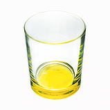 Набір низьких склянок "Мультиколор" скло 250 мл 6 шт Helios (8381) ПЮ, фото 2