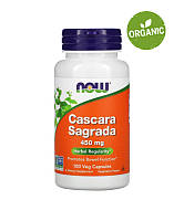 Now Foods, Cascara Sagrada, Крушина, 450 мг, 100 капсул. Слабительное