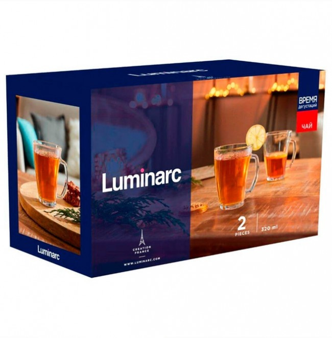 Набір кухлів Luminarc Час дегустацій для чаю 320мл 2шт (Q2842)
