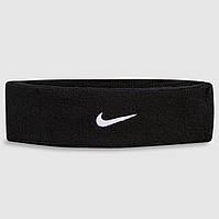 Повязка на голову Nike Swoosh Headband для фитнеса и спорта хлопок-полиэстер-нейлон (NNN07101OS) Черный