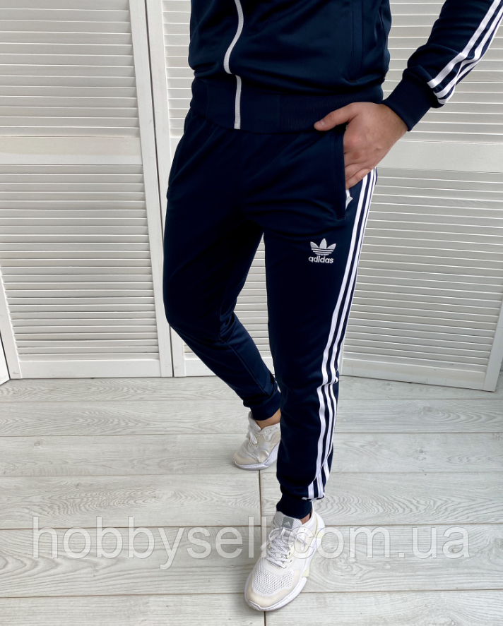 Чоловічі спортивні штани Adidas синього кольору XS