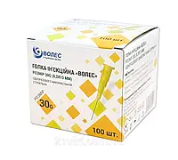 Голки ін'єкційні "ВОЛЕС" розмір 30G (0,3х13мм) *