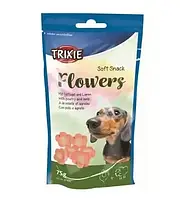 Лакомство для собак ТРИКСИ (TRIXIE) Soft Snack FLOWERS Ягненок Курица 75г