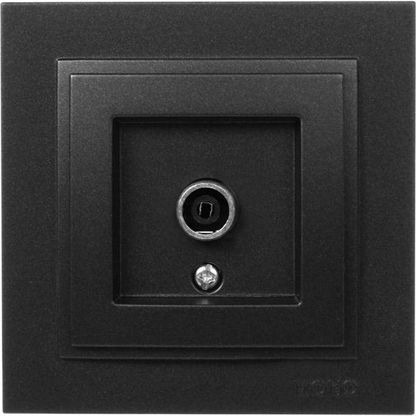 Розетка TV прохідна із екраном графіт Mono Electric DESPINA, фото 1