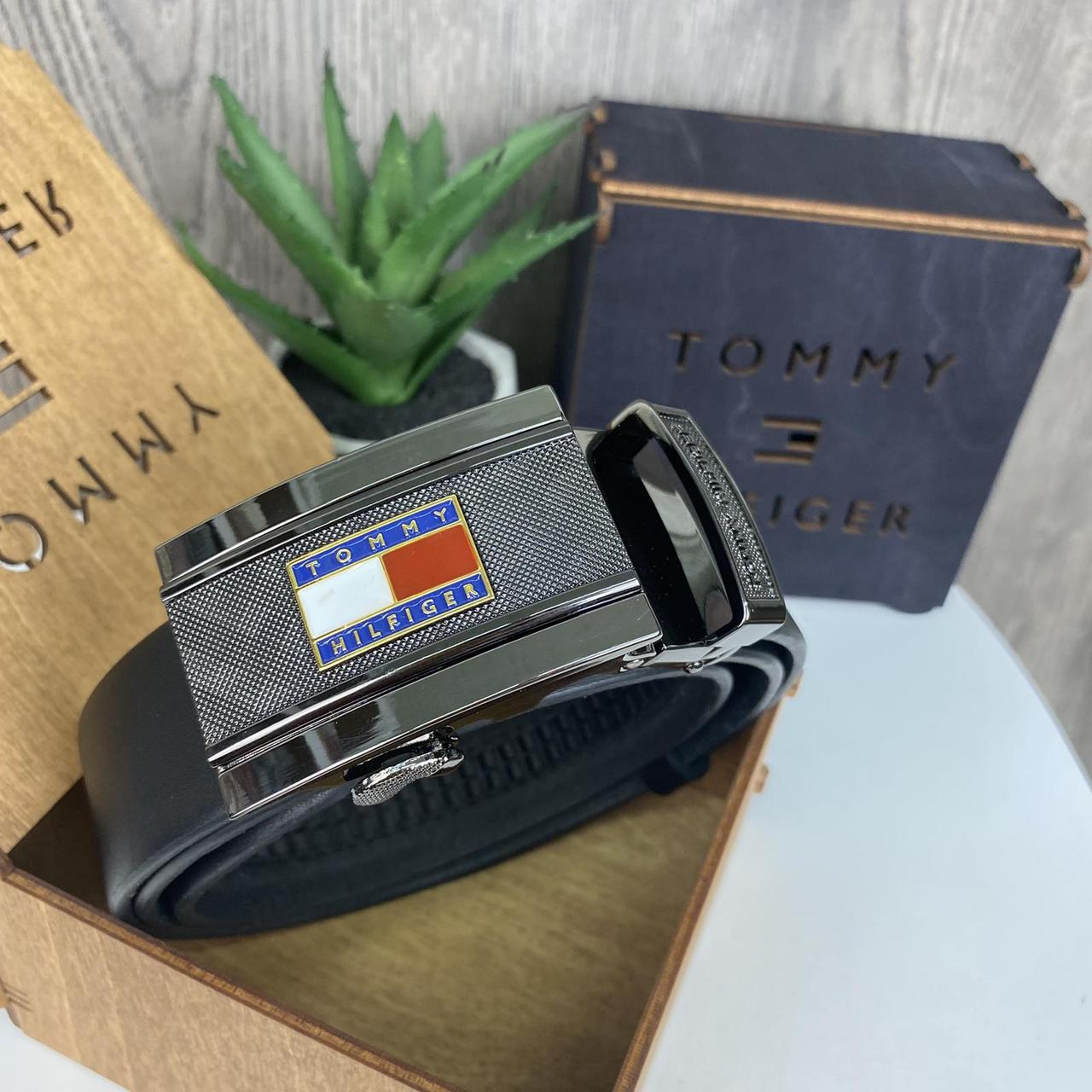 Купити Чоловічий Шкіряний Ремінь Автомат Стилі Томі Хілфігер Tommy ...