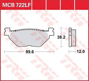 Мотоколони TRW MCB722 YAMAHA T MAX 500 / YAMAHA TMAX 530 аналог FDB2126