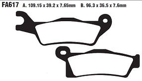 Мото колодки гальмівні EBC синтетичні для off - road мотоциклів і квадроциклів EBC FA617TT