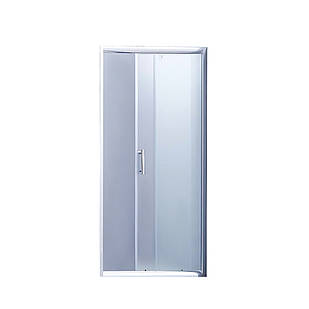 Душові двері в нішу Lidz Zycie SD90x185.CRM.FR, скло Frost 5 мм Хром