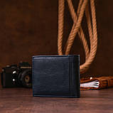 Чоловічий гаманець ST Leather 18303 (ST159) шкіряний Синій, фото 7
