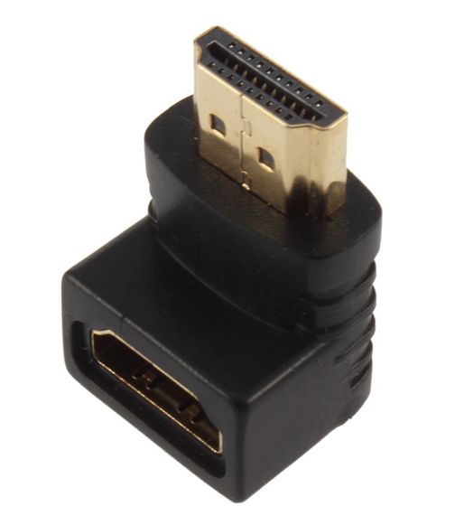 Адаптер HDMI 90 град перехідник пап мам