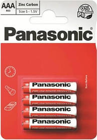 Батарейка PANASONIC AAA R03 RED ZINK (1 шт.)