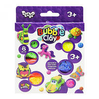 Шариковый пластилин "Bubble Clay" 8 цветов рус