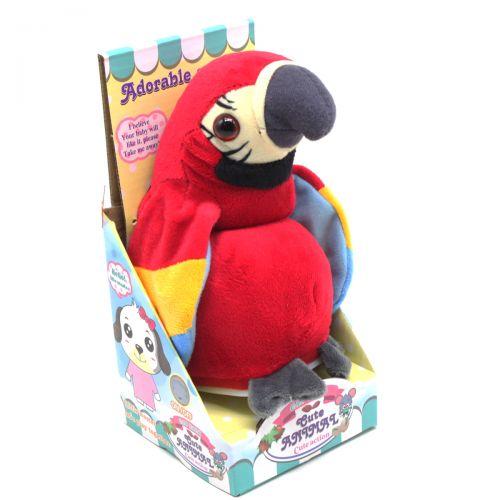 Мягкая игрушка-повторюшка "Попугай" (красный) - фото 1 - id-p1664650272