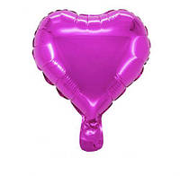 Шарик фольгированный "Сердце", фиолетовое