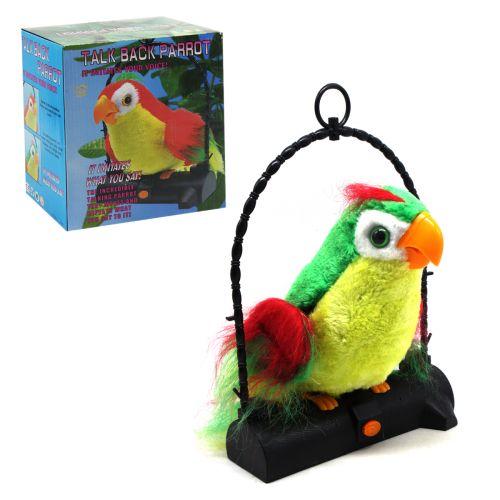 Интерактивная игрушка "Попугай-Повторюшка" (зеленый) - фото 1 - id-p1664654611