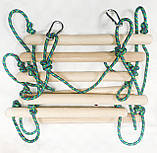 Дитячий навісний набір 2,5метра для дитячого майданчика (кільця,канат, сходи) DNN-3K-2,5М, фото 4