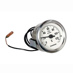 Термометр для котла Pakkens T=0-120°C D=60 капілярний L=1000
