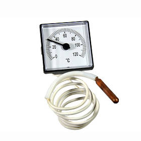Термометр для котла SD Plus 45х45 T=0-120°C капілярний L=1000