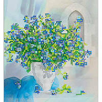 Схема для вишивання бісером на художньому полотні: Маргаритки