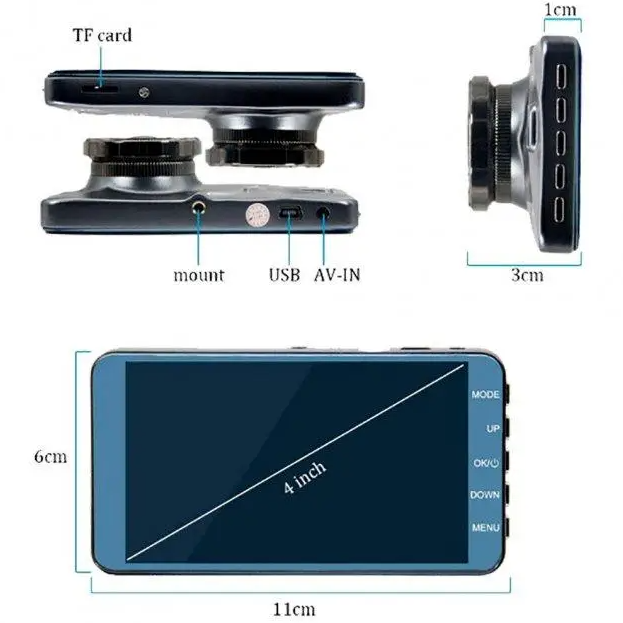 Видеорегистратор DVR H31 сенсорный | Авторегистратор | Видеорегистратор с экраном в авто - фото 6 - id-p1664669748