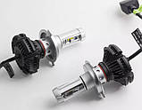 Комплект LED ламп H4 X3, Автолампи, світлодіодні лампочки для автомобіля, фото 2