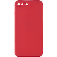 Силиконовый защитный чехол для Iphone 8 Plus красный / Camellia Full Camera