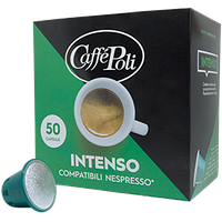 Кофе в капсулах Nespresso Caffe Poli Intenso 50 шт Неспрессо Каффе Поли