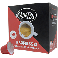 Кофе в капсулах Nespresso Caffe Poli Espresso 50 шт Неспрессо Каффе Поли