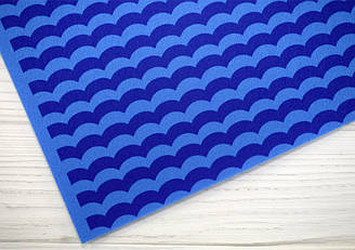 Фетр із малюнком "Текстури природи" - №3 Хвилі (Корейський жорсткий 1,2 мм)