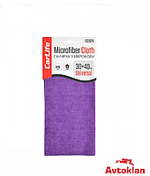 Тряпка из микрофибры 30x40 см фиолетовая CARLIFE (CC926) (Салфетки для чистки автомобиля, авто машины)