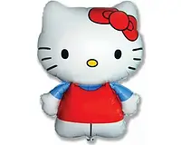 Фольгированный Шар-Фигура "Hello Kitty", цвет - голубые рукава, Flexmetal