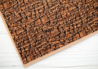 Фетр із малюнком "Текстури природи" - №10 Кора 1 (Корейський жорсткий 1,2 мм)