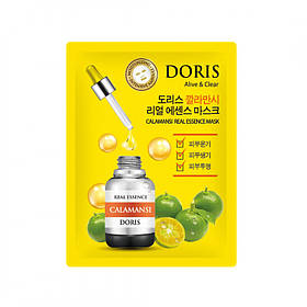 Тканинна маска для обличчя Doris Calamansi Real Essence Mask з каламансі 25 мл