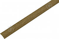 Планка прижимная алюминиевая стыкоперекрывающая напольная шириной 28 мм, длина 180 см, Дуб мокко