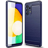 Чохол Fiji Polished Carbon для Samsung Galaxy A73 5G (A736) ТПУ бампер синій