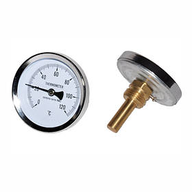 Термометр для котла SD Plus T=0-120°C D=63 зі штуцером L=43