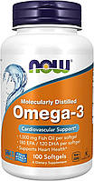 Риб'ячий жир Омега-3 Now Foods Omega-3, 180 EPA/120 DHA, 100 капсул