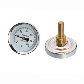 Термометр для котла SD Plus T=0-120°C D=63 зі штуцером L=50
