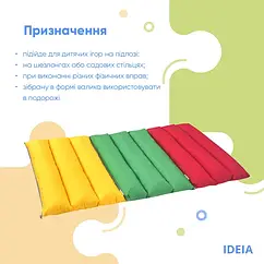Дорожня подушка-трансформер на блискавці 40х60х10, для подорожей, відпочинку, шезлонгів, садових стільців