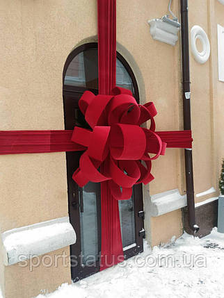 Червоний Бант великий з оксамиту "ЕКСКЛЮЗИВ", фото 1