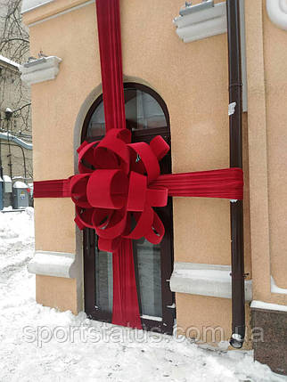 Червоний Бант великий з оксамиту "ЕКСКЛЮЗИВ", фото 2