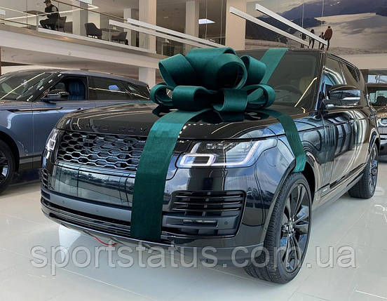 Великий бант на машину червоний матовий "ЛЮКС", фото 1