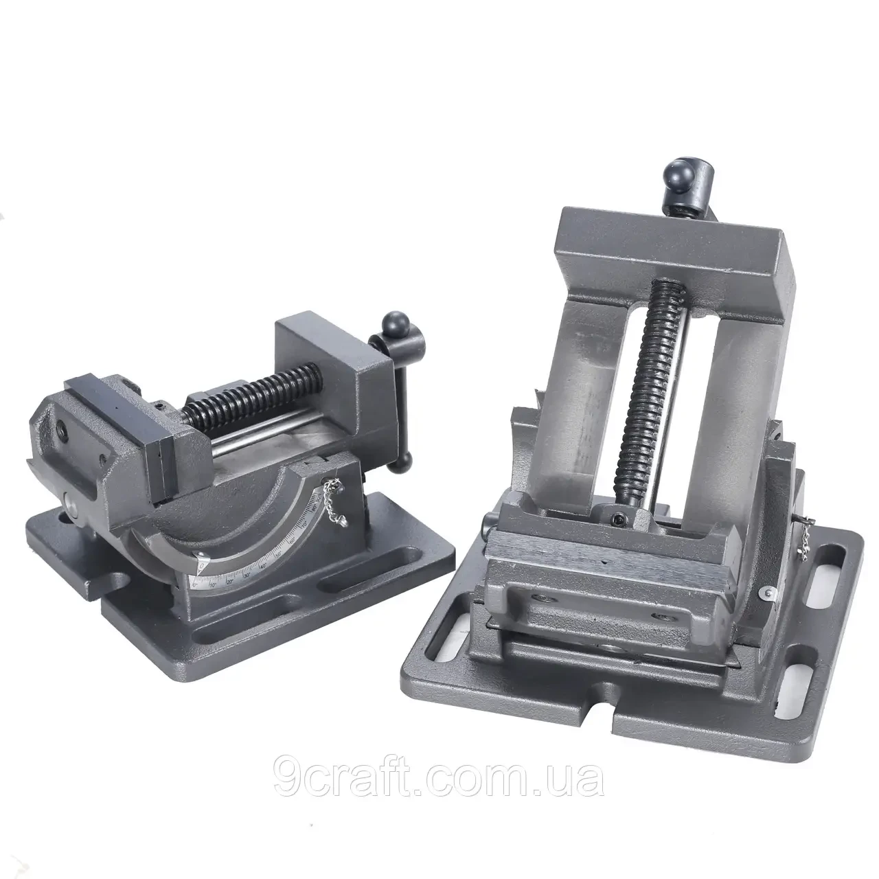 ТИСКИ 9CRAFT QKD100 100 ММ ВЕРСТАТНІ СВЕРДЛИЛЬНІ ФРЕЗЕРНІ ПОХИЛІ СИНУСНІ, фото 1