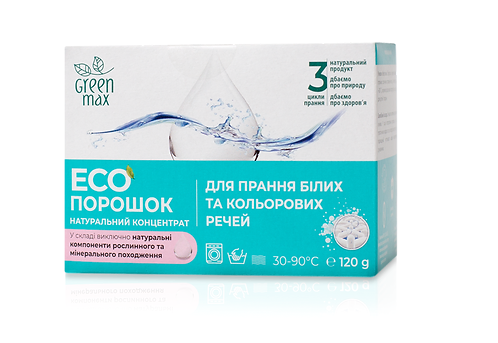 ЕКОпорошок універсальний для прання білих та кольорових речей mini 120 г