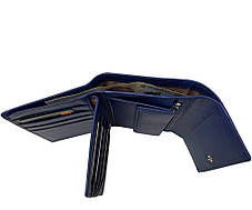 Портмоне шкіряне Swarovski 500Nандрia синій Tony Perotti, фото 2