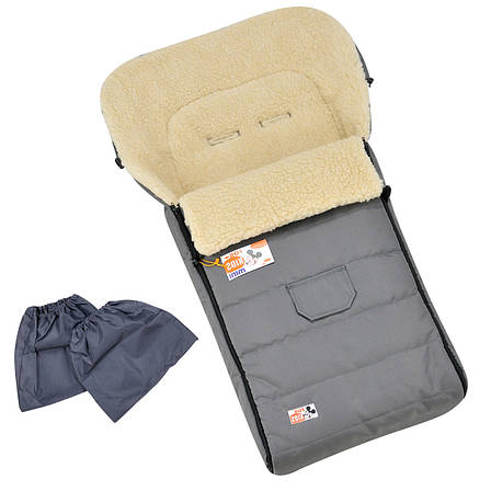 Зимовий конверт-чохол на овчині в коляску For Kids Mini 90*40 см чохол у люльку конверт на санки, фото 1