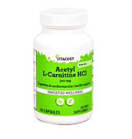 Vitacost Acetyl L-Carnitine HCl Ацетил L-карнитин гидрохлорид 500 мг 60 капсул