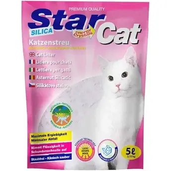 Наповнювач силікагель з ароматом лаванди 	 StarCat Silica Cat Litter 3,6 л