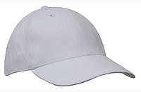 Кепка с металлической застежкой PREMIUM BRUSHED COTTON CAP. Белый